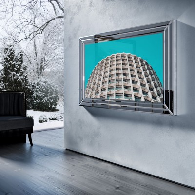 Зеркальный телевизор TELE-ART Crystal Frame Q65Q9B-GR